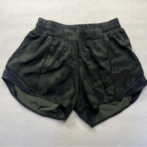 Lululemon Athletica Dark Camo Athletic Shorts